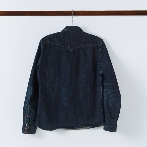 NUDIE Jonas Denim Dry Ace Organic Selvage Shirt - Picture 3 of 7